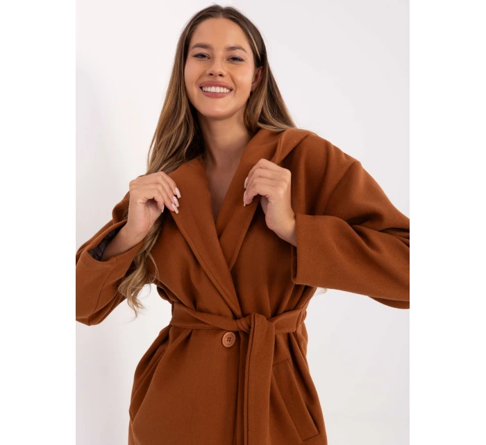 Płaszcz IT PL model 21319823 jasny brązowy - FPrice