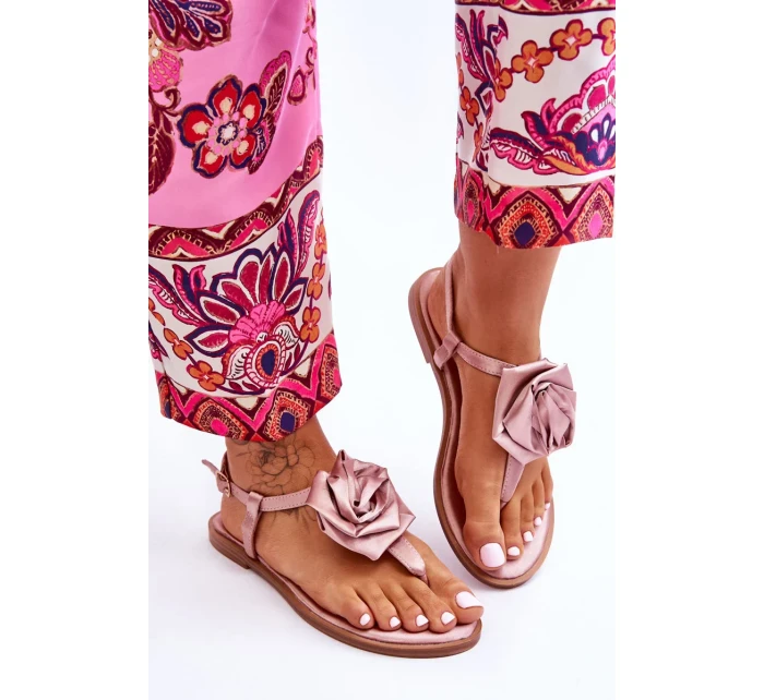 Dámské žabky s látkou Rose Nude Carisma Dámské žabky s látkou Rose Nude Carisma