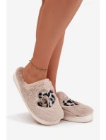 Dámské chlupaté papuče srdíčka – béžové Amandra Dámské chlupaté papuče srdíčka – béžové Amandra