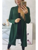 Svetr s netopýřími rukávy tmavě zelený