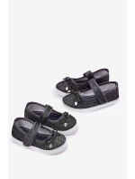 Dětské Baletky S Mašlí Černé Amirinas Dětské Baletky S Mašlí Černé Amirinas