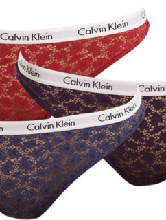 Krajkové brazilky 3-pack - QD3925E - W5G - Mix barev - Calvin Klein