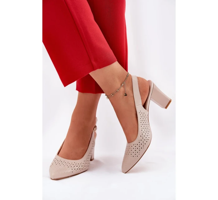 Sandály na podpatku  model 211940 Step in style