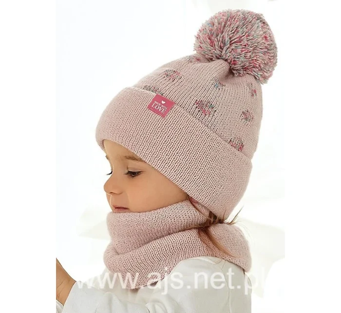 Dívčí komplet model 20487935 Čepice a rolák - AJS