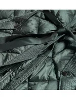 DŁUGA KURTKA PUCHOWA DAMSKA ZIELONA model 21244358 - Ann Gissy