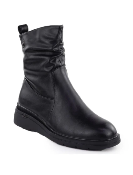 Dámské kozačky na podpatku černé model 21905235 - VINCEZA