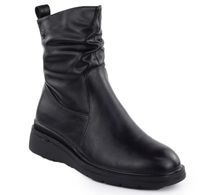 Dámské kozačky na podpatku černé model 21905235 - VINCEZA