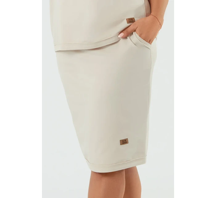 Italian Fashion Stella midi barva: béžová Italian Fashion Stella midi barva: béžová