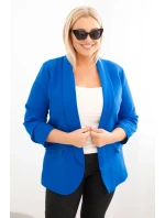 Dámská sako Plus Size bez zapínání s podšívkou model 21468636 - K-Fashion