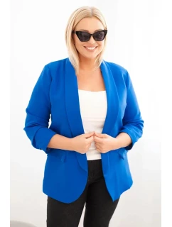 Dámská sako Plus Size bez zapínání s podšívkou model 21468636 - K-Fashion