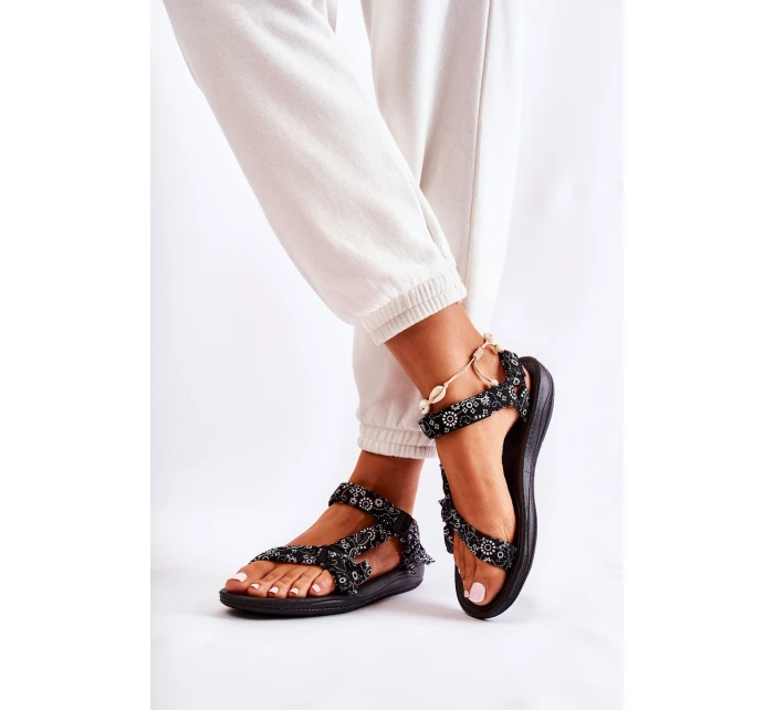 Dámské sandály na suchý zip černé Venna Dámské sandály na suchý zip černé Venna