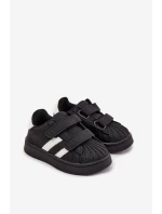 Dětské Sportovní Boty Tenisky Z Eko Kůže Černé model 21725032 - Boto Dětské Sportovní Boty Tenisky Z Eko Kůže Černé model 21725032 - Boto