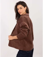 Košile D50061J11078A3 tmavě hnědá Košile D50061J11078A3 tmavě hnědá