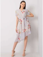 Sukienka LK SK model 21258842 jasny szary - FPrice Sukienka LK SK model 21258842 jasny szary - FPrice