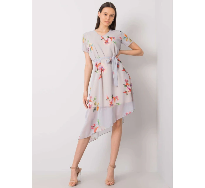 Sukienka LK SK model 21258842 jasny szary - FPrice Sukienka LK SK model 21258842 jasny szary - FPrice