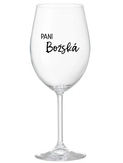 PANI BOŽSKÁ - priehľadný pohár na víno 350 ml