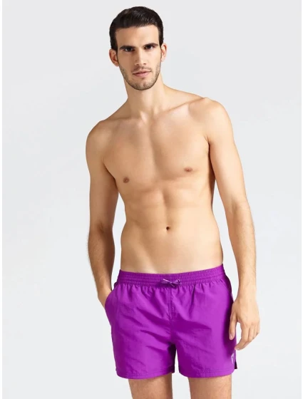 Pánské šortky F92T00TEL27 fialová - Guess