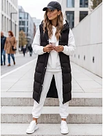 Dámská prošívaná vesta ELLA černá FashionStreet TY3030 Dámská prošívaná vesta ELLA černá FashionStreet TY3030