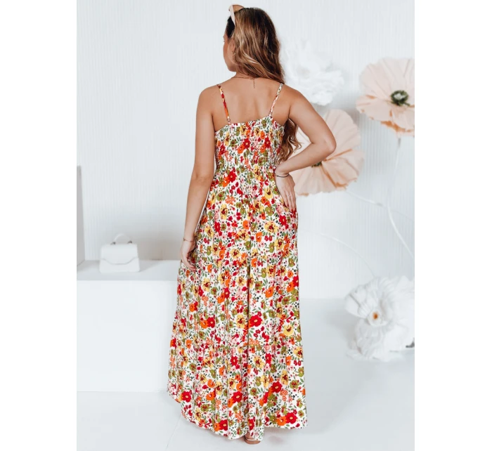 FLOWMISS bílé květinové maxi šaty FashionStreet EY2629