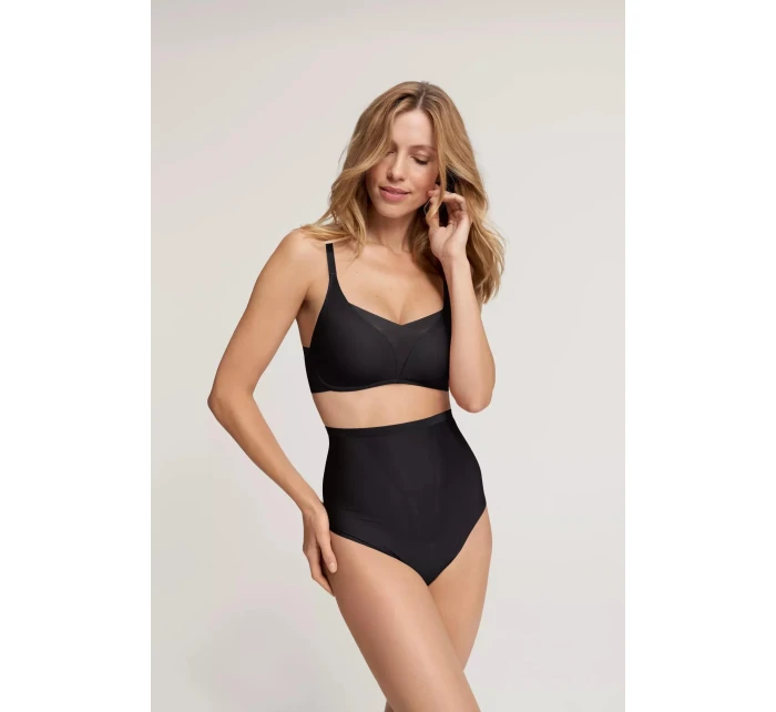 Dámské kalhotky Triumph Shape Smart Highwaist String černé Dámské kalhotky Triumph Shape Smart Highwaist String černé