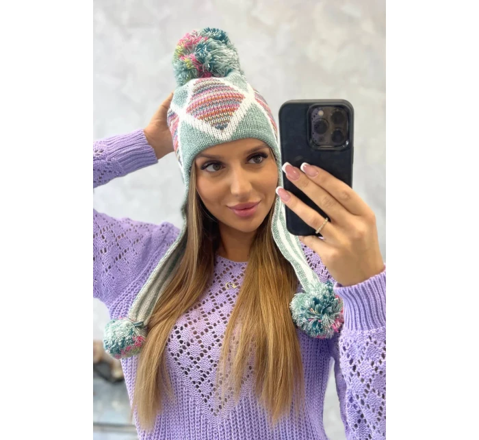 Dámská klapka na uši Eunika K322 mint