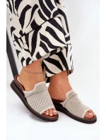 Dámské Klapky Na Klínu S Ozdobným Béžové model 21686874 - Boto Dámské Klapky Na Klínu S Ozdobným Béžové model 21686874 - Boto