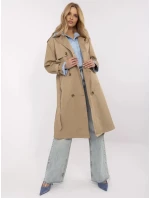 Płaszcz NM PL ciemny bezowy model 20989495 - FPrice Płaszcz NM PL ciemny bezowy model 20989495 - FPrice