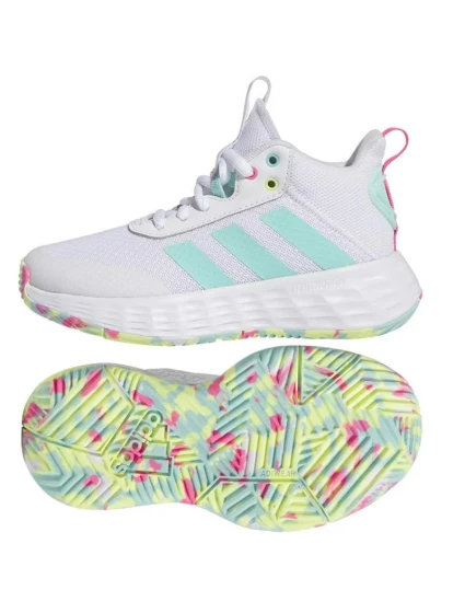 Junior Basketbalová obuv / tenisky Ownthegame 2.0 Jr IF2696 Bílá mix - Adidas