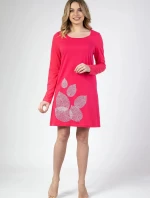 Dámská noční košile 144 dł/r Z25 tmavě růžová - Regina