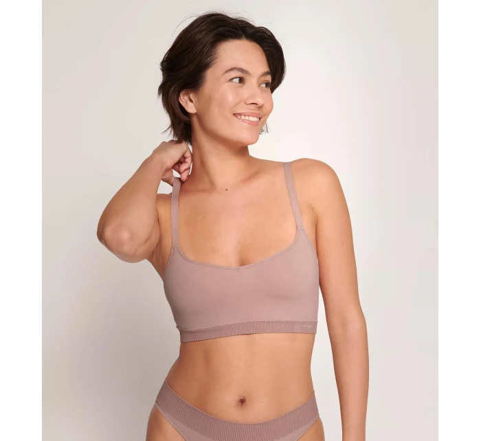 Dámská podprsenka EVER Infused Aloe P - FOGGY MAUVE - tělová 6116 - SLOGGI