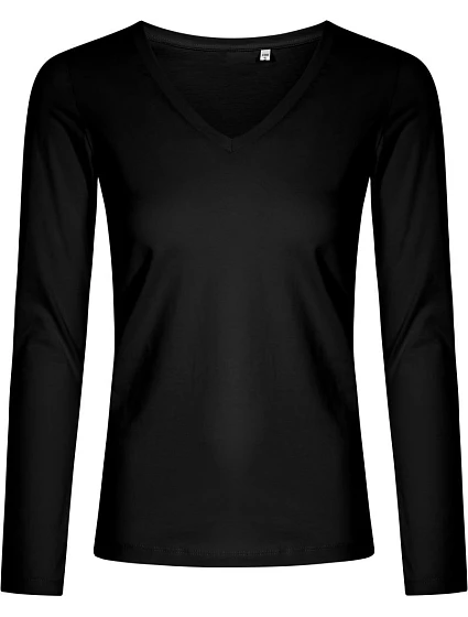 Dámské tričko do V s dl. rukávem X.O 40. black model 22515432 - Promodoro Dámské tričko do V s dl. rukávem X.O 40. black model 22515432 - Promodoro