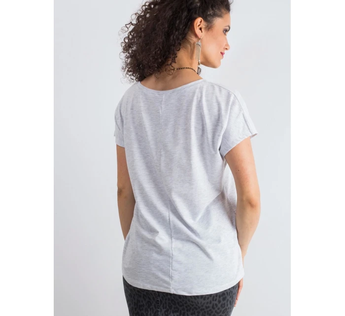 Tričko RV TS model 14829125 světle šedá - FPrice Tričko RV TS model 14829125 světle šedá - FPrice