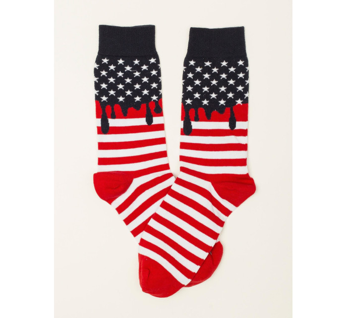 Ponožky WS SR 5686 bílé a červené