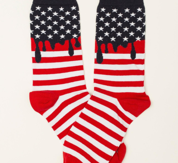 Ponožky WS SR 5686 bílé a červené
