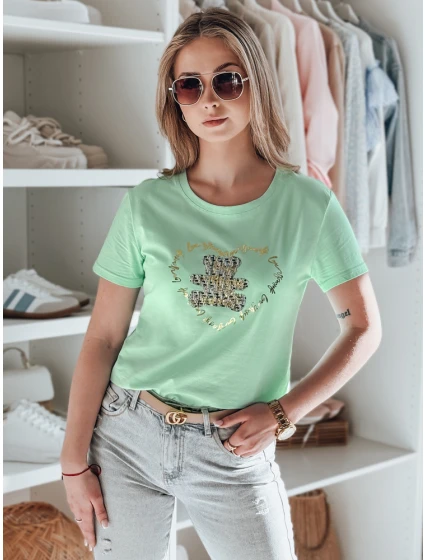 dámské tričko s medvídkem mint Dstreet model 21984287 - FashionStreet