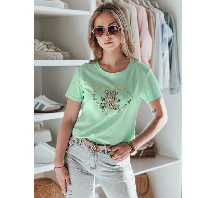 dámské tričko s medvídkem mint Dstreet model 21984287 - FashionStreet