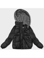 Černá dámská zimní bunda s kapucí model 21246381 - S'WEST