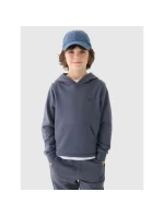 Chlapecká nepruhovaná mikina s kapucí 4F Junior 4FJWMM00TSWSM1292-25S
