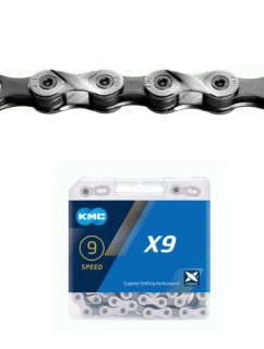 Řetěz KMC X9 114 článků stříbrnošedý BOX