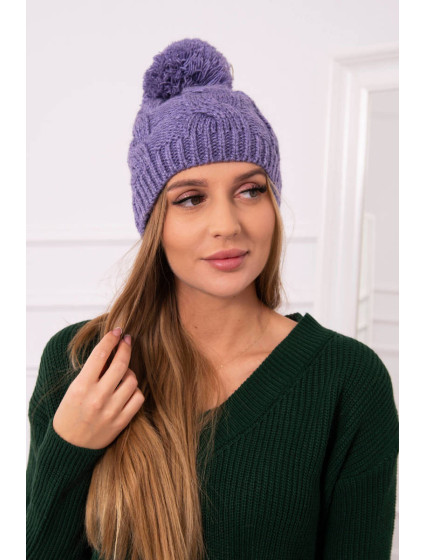fleecová čepice fialová model 18750929 - K-Fashion