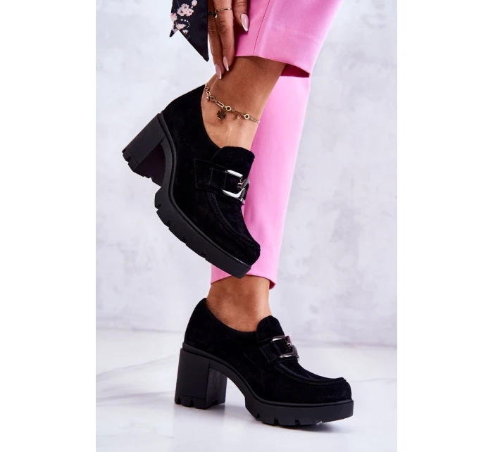 Elegantní boty s zdobením Černý model 21583112 - Boto