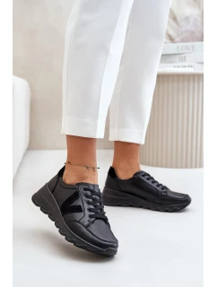 Dámské Kožené Sportovní Boty Vinceza 7918 Černé