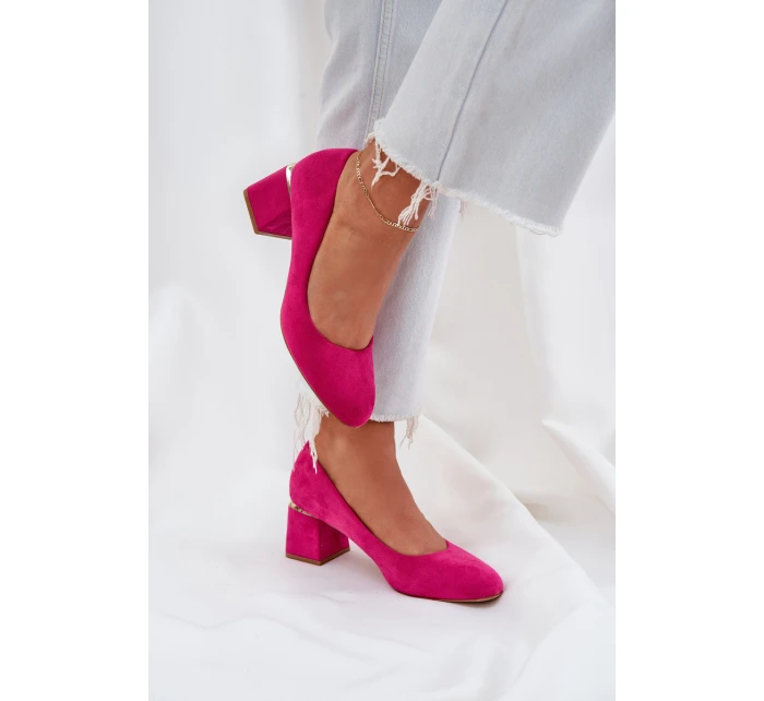 Eko Semišové Na Podpatku Fuchsie model 21684774 - Boto