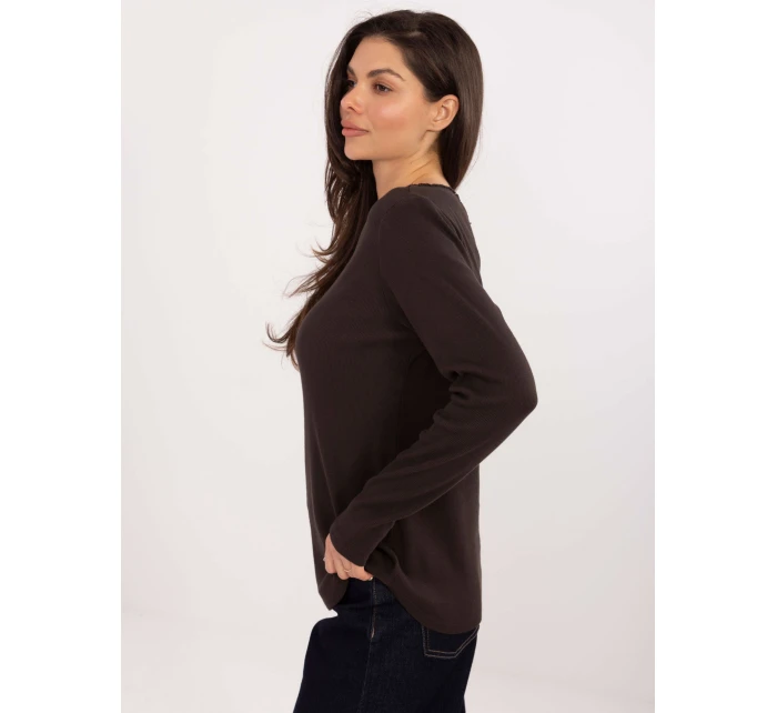 Bluzka BZ ciemny brązowy model 21776329 - FPrice