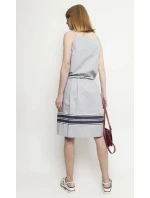 Dámské šaty model 18347051 šedé Deni Cler Milano - Gemini