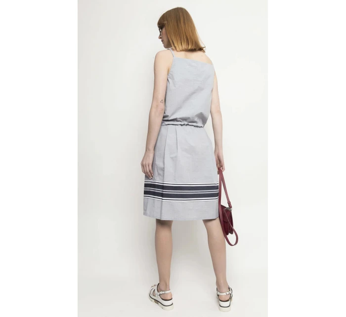 Dámské šaty model 18347051 šedé Deni Cler Milano - Gemini