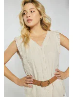 Dámská Mušelínová halenka Béžová - Monnari