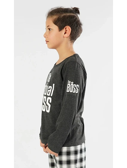 Dětské pyžamo dlouhé chlapecké model 22408503 - Vienetta Kids Dětské pyžamo dlouhé chlapecké model 22408503 - Vienetta Kids