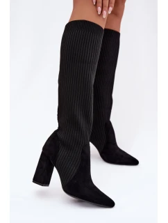 Kozačky na podpatku model 221897 Step in style