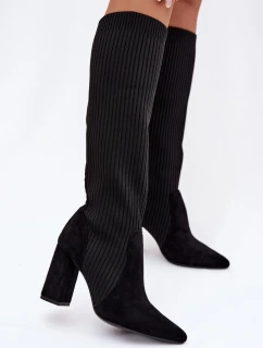 Kozačky na podpatku  model 221897 Step in style